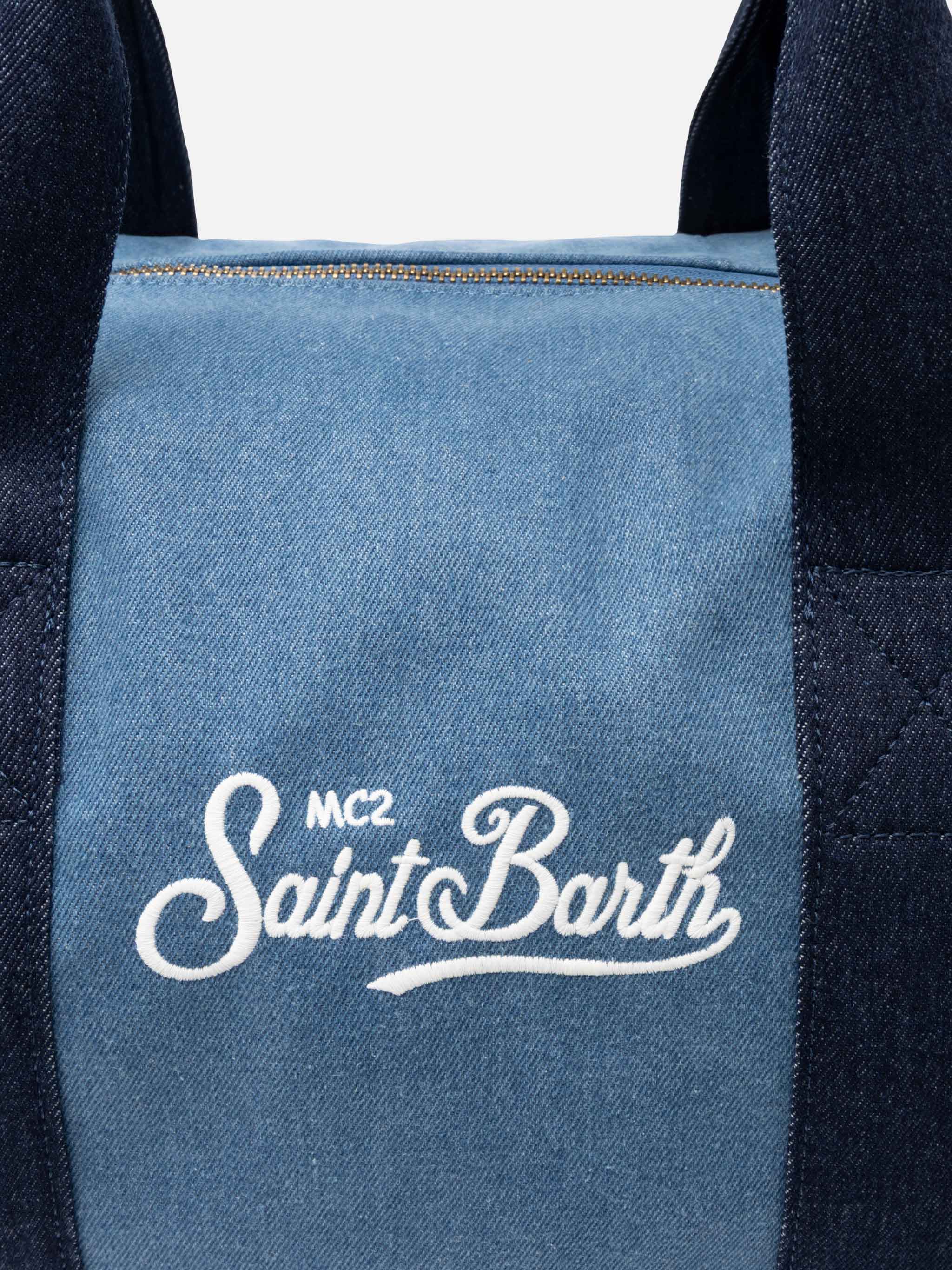 Travel Duffel Bag in denim