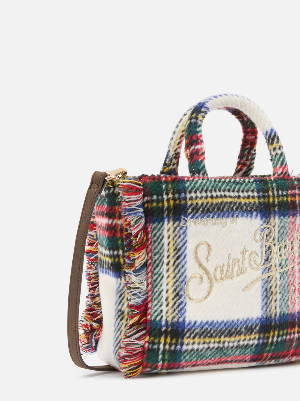 Borsa Vanity Mini Wool tartan