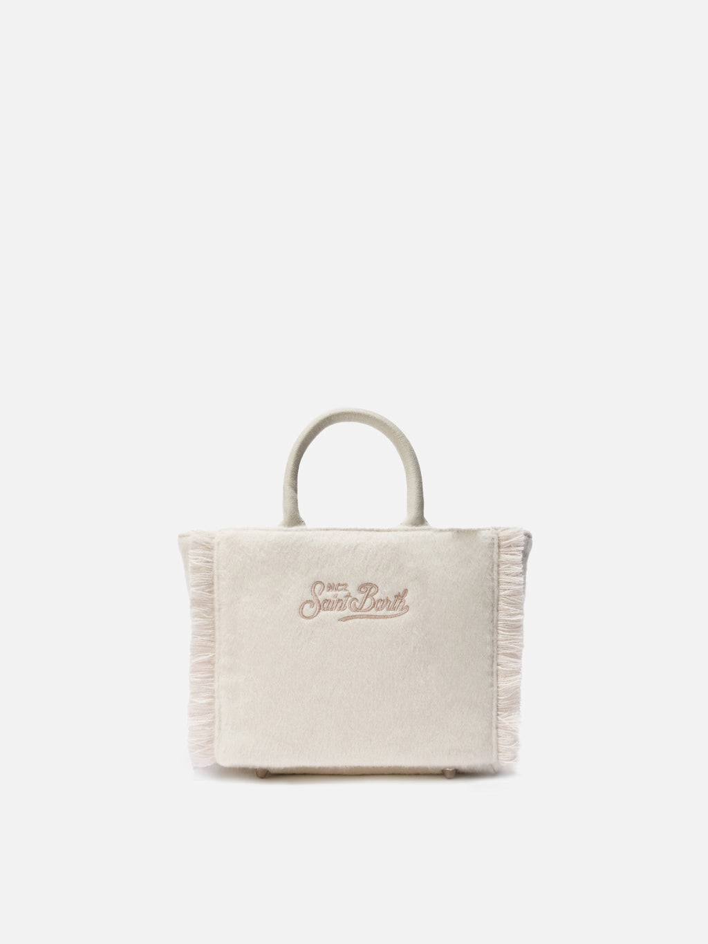 Borsa Vanity Mini Felt bianca