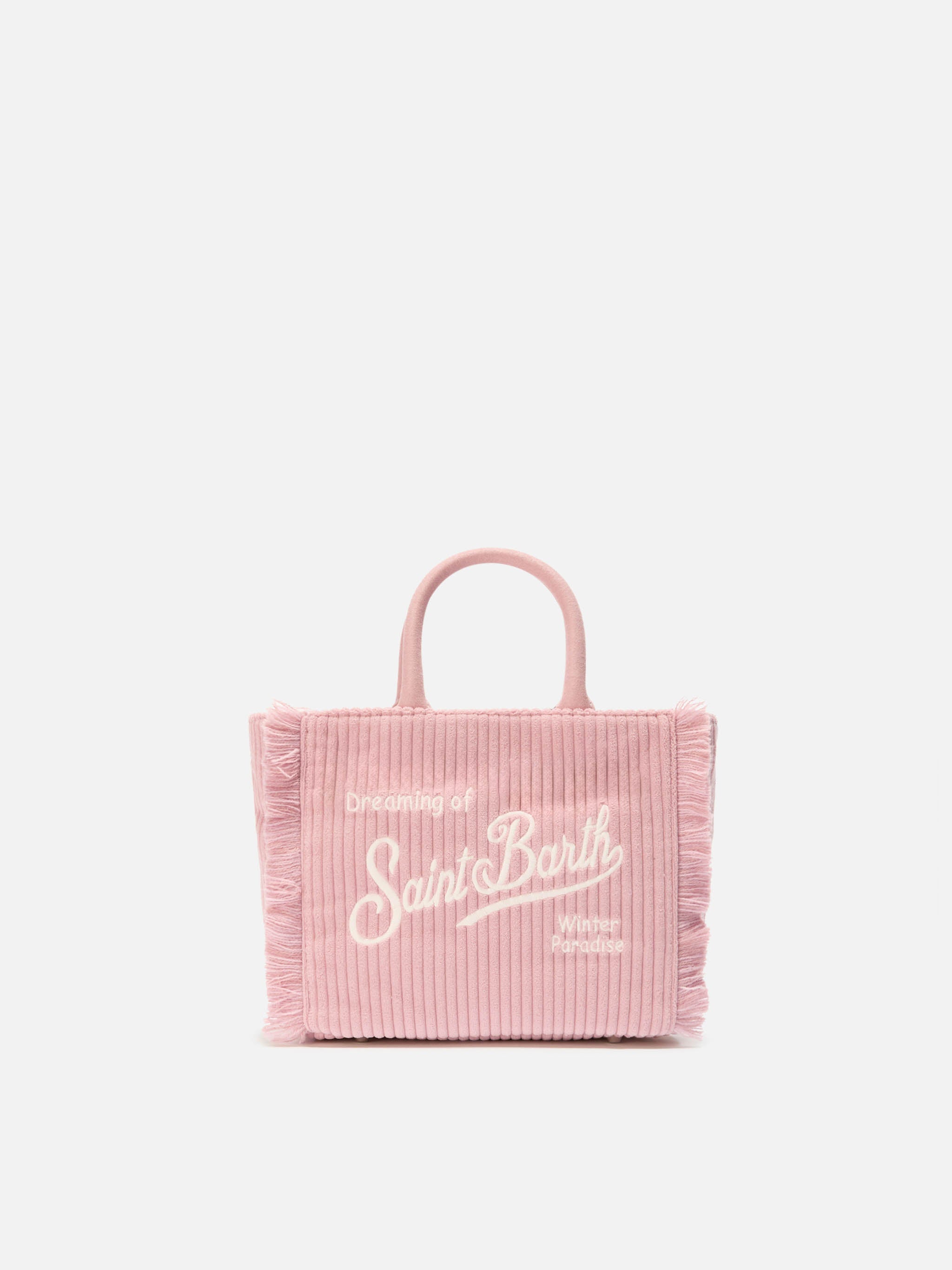 Borsa Vanity Mini Corduroy rosa