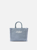 Borsa Vanity Mini Corduroy azzurro polvere