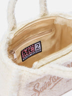 Borsa Vanity Mini Tweed bianca