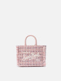 Borsa a mano Vanity Mini Tweed rosa