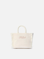 Borsa Vanity Mini Velvet bianca