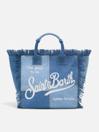 Borsa Vanity regular in denim patchwork