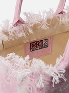 Borsa Vanity regular in canvas rosa con stampa bandana