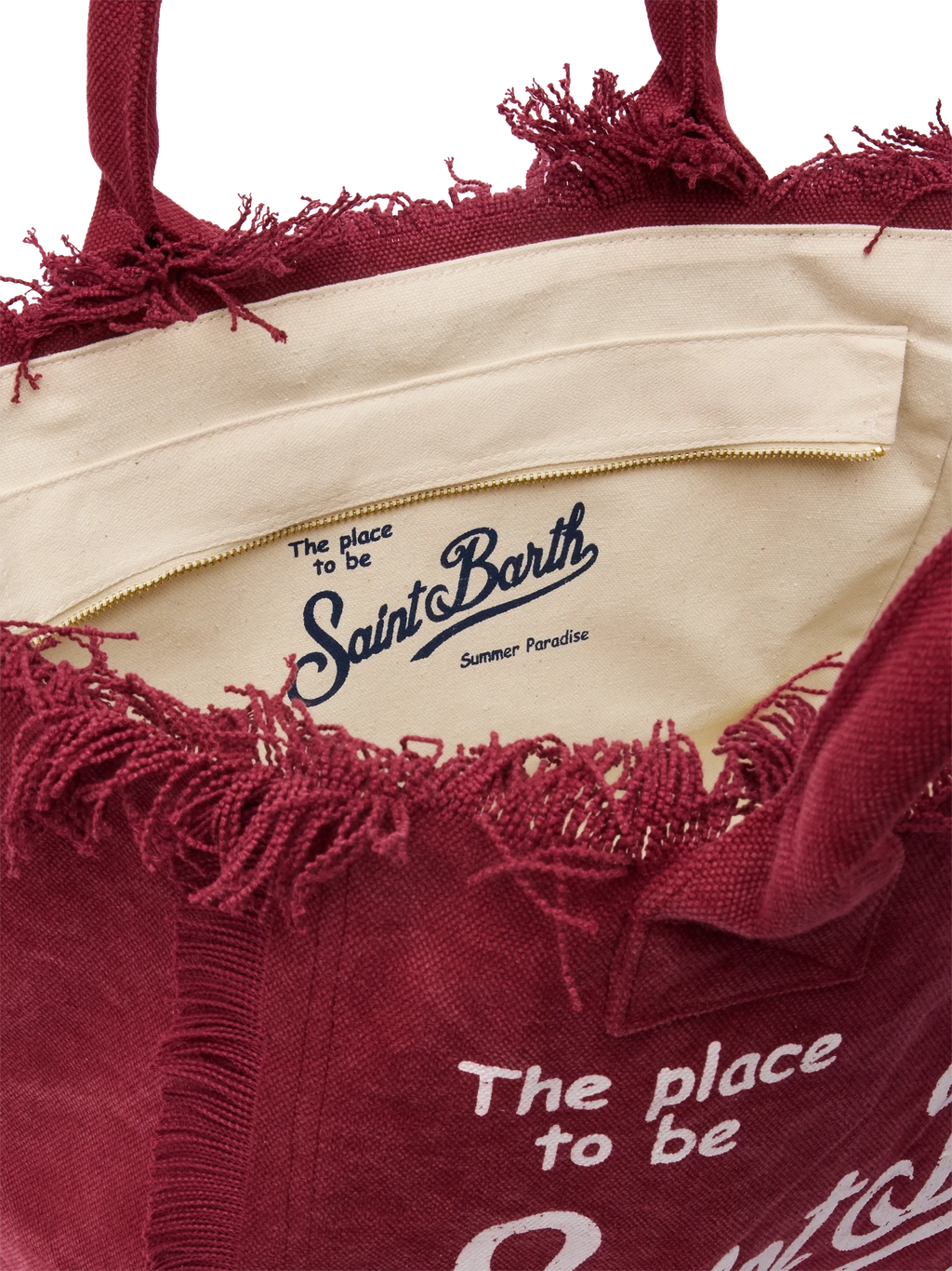 Borsa a spalla Vanity in canvas di cotone bordeaux