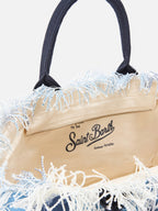 Borsa Vanity regular in canvas con stampa bandana patchwork blu