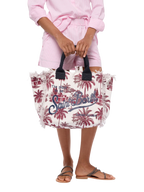 Borsa a spalla Vanity in canvas di cotone con stampa toile de jouy | AI CO-CREATED DESIGN BY RICKDICK - POWERED BY RED-EYE