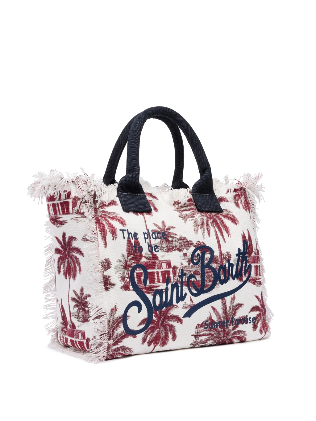 Borsa a spalla Vanity in canvas di cotone con stampa toile de jouy | AI CO-CREATED DESIGN BY RICKDICK - POWERED BY RED-EYE