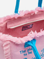 Borsa a spalla Vanity Sponge in spugna rosa