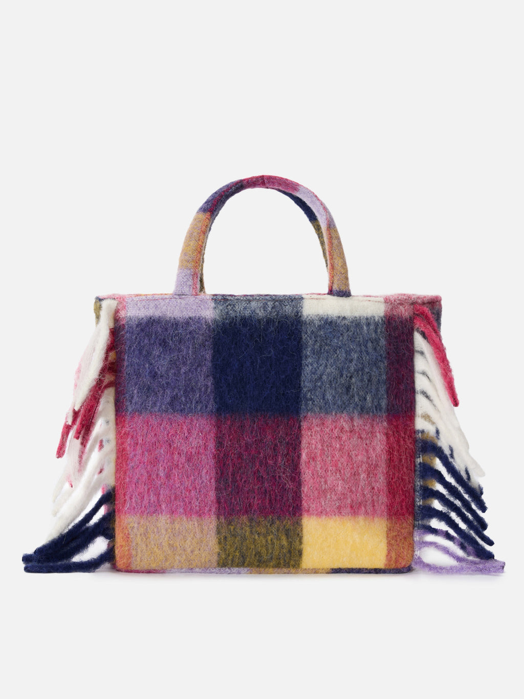 Borsa a spalla Vanity Blanket con stampa a quadri