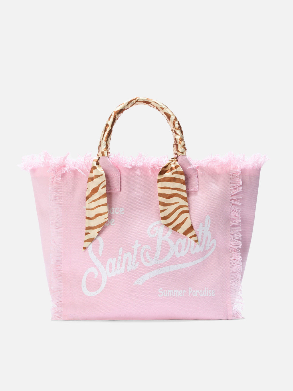 Borsa Vanity regular in canvas rosa con twill removibile
