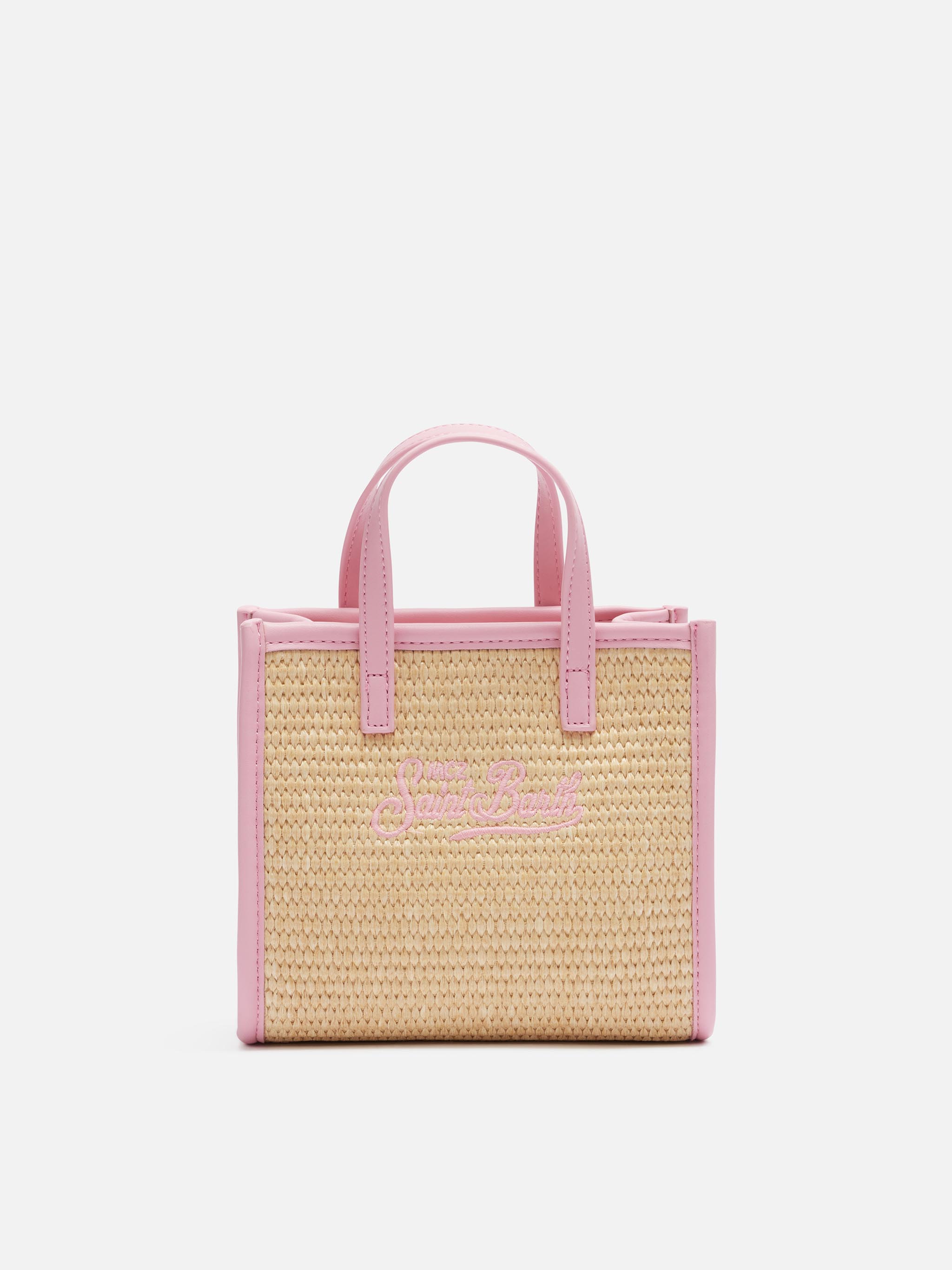 Borsa Vivian Mini Straw beige effetto paglia