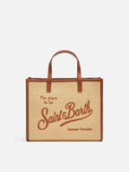 Borsa Vivian Mid Straw beige effetto paglia