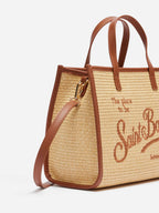 Borsa Vivian Mid Straw beige effetto paglia