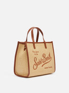 Borsa Vivian Mid Straw beige effetto paglia