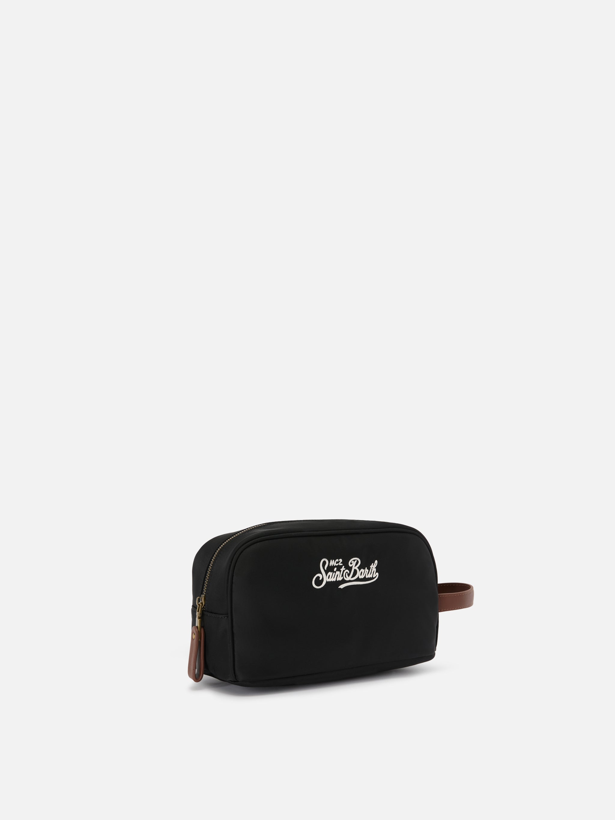 Beauty Bag Westwood in nylon nero tinta unita
