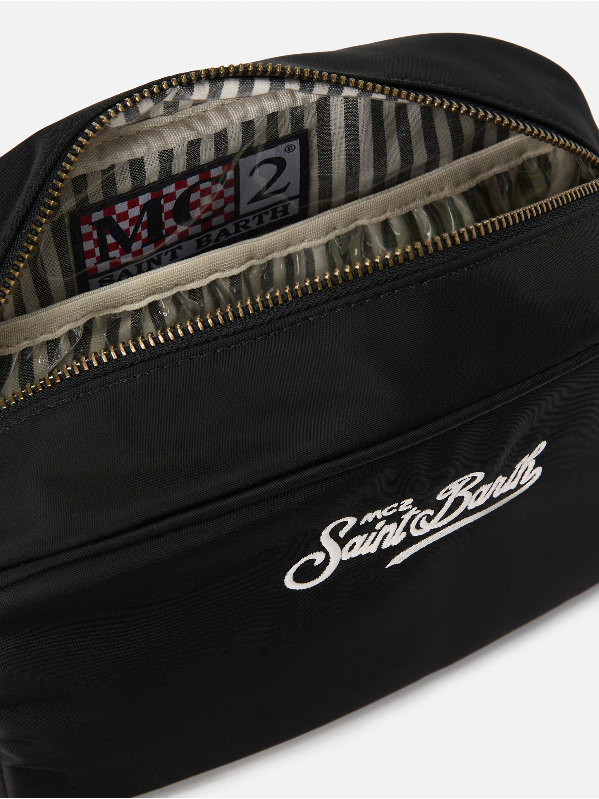 Beauty Bag Westwood in nylon nero tinta unita