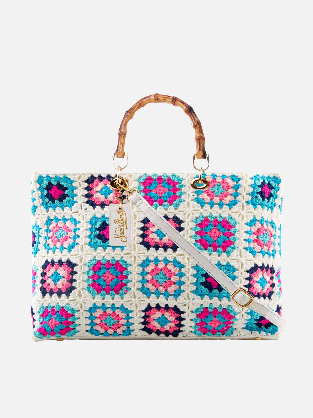 Borsa Victoria Crochet in crochet multicolore