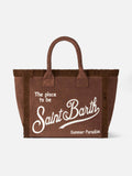 Borsa a spalla Vanity Sponge in spugna marrone