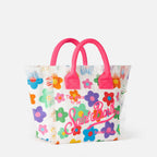 Borsa Colette in canvas stampa fiori multicolore