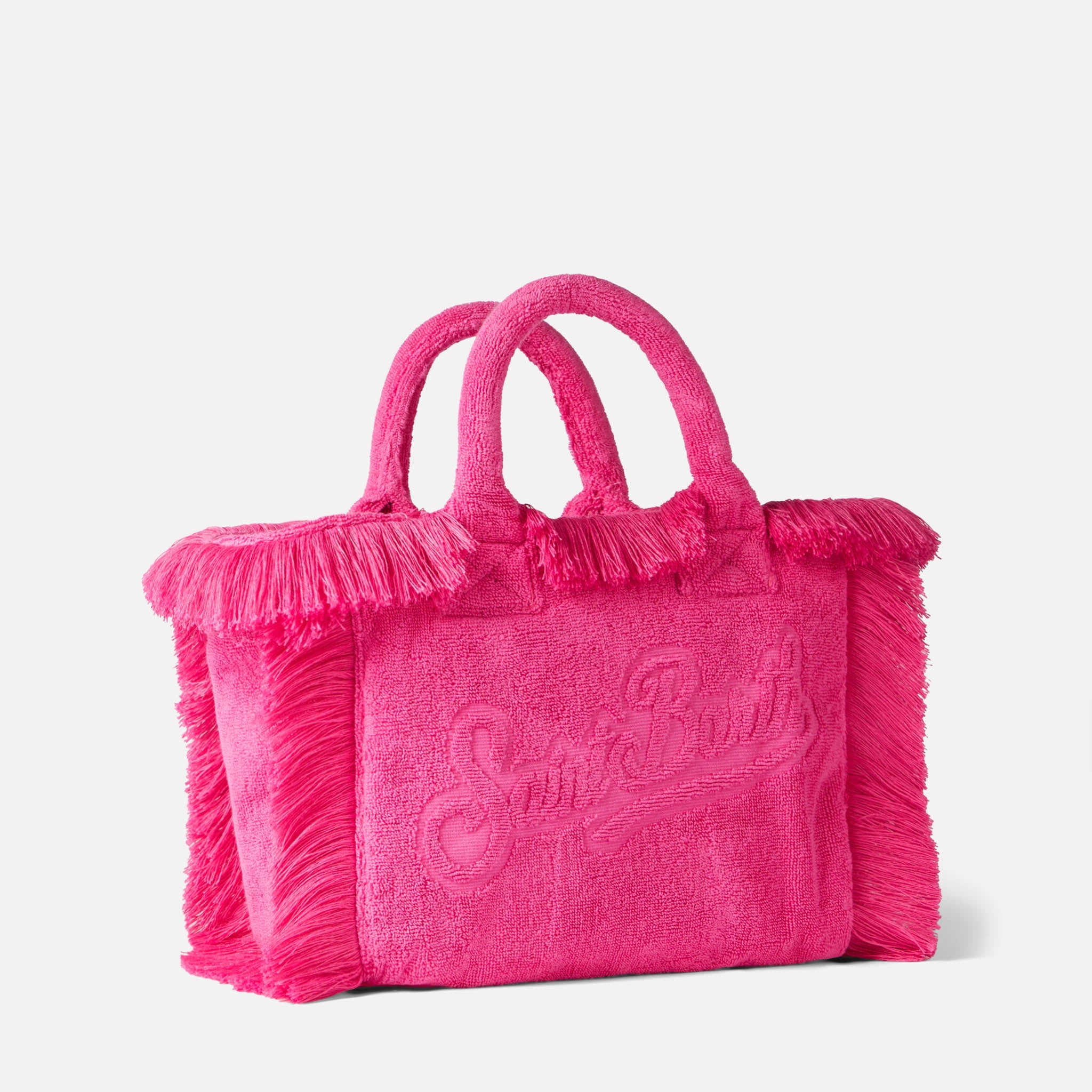 Borsa Colette in spugna fucsia con rilievo