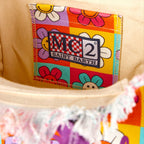 Borsa Colette in canvas stampa margherite smile multicolore