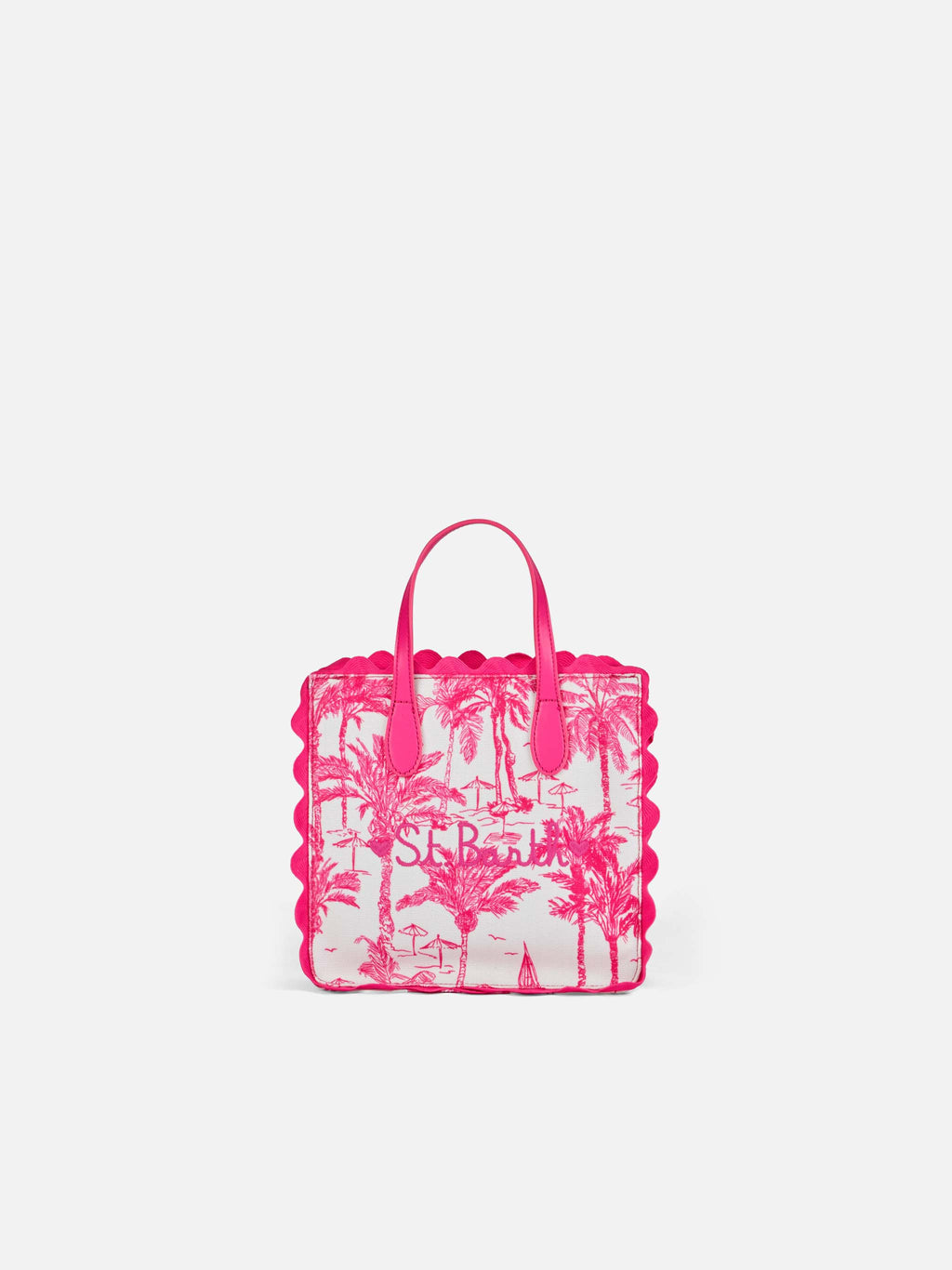 Borsa Vivian in cotone con stampa toile de jouy