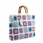 Borsa Victoria Crochet in crochet multicolore